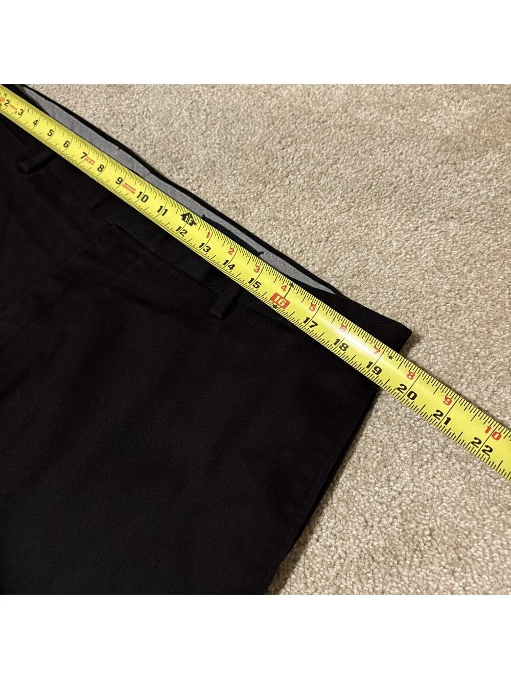 Banana Republic Mens 38x32 Black Flat Front Classic Fit Pants Khakis Trousers